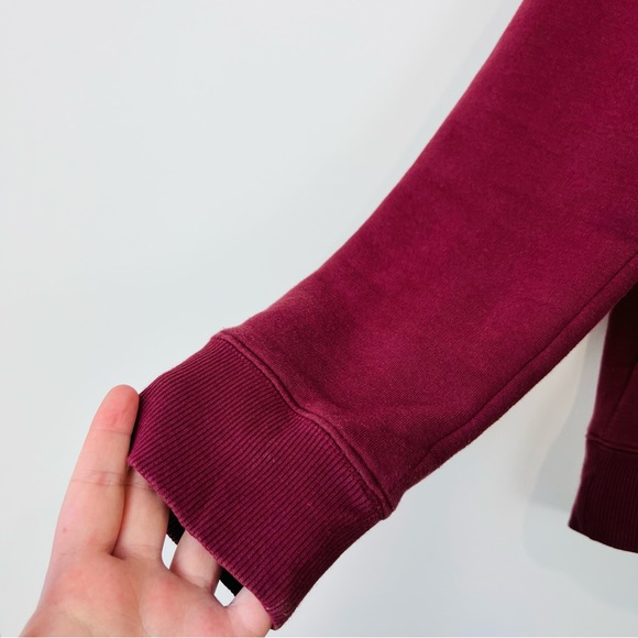 Hush Berry Burgundy Red C’est Sibon Slogan Causal Fit Sweatshirt Jumper UK S - Picture 5 of 11